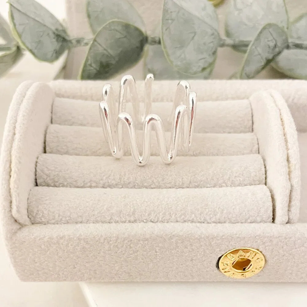 925 Sterling Silver Wide Ring Statement Ring Mode… - image 5